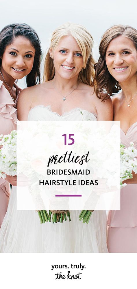 Simple Hairstyles For Party Classy, Hair Down Bridesmaid Styles Medium, Wedding Party Hairstyles Bridesmaid Hair, Best Bridesmaid Hairstyles, Sister Of The Bride Hairstyles, Simple Bridesmaid Hair Long, Wedding Party Updos, Bridesmaid Hairstyles 2024, Straight Hair Bridesmaid Hairstyles