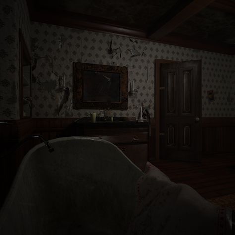 old room horror game Creepy Dining Room, Old Horror Games, Horror Scene, Video Game Backgrounds, Horror Room, Horror Games, Old Room, Game Background, Retro Tv