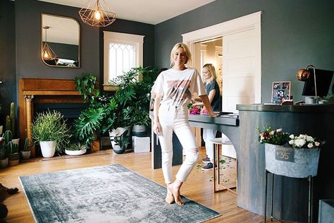 Happily Grey Shares Her Chic Nashville Style and Favorite City Spots via @WhoWhatWear Large Indoor Plants, Happily Grey, Eclectic Clothing, Nashville Style, Edgy Chic, Jumpsuit Chic, Happy And Healthy, Hot Spots, Evening Outfits