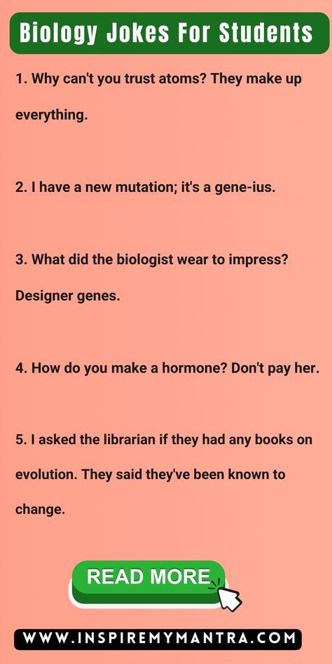 Biology Jokes For Students Biology Puns, Jokes For Students, Biology Concepts, Biology Jokes, Biology Memes, Biology Humor, Human Biology, Science Concepts, Punny Jokes