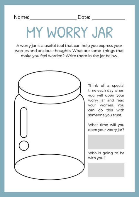 Download our free mindfulness resources, activities, games and meditations to practice with your littlies to foster a habit of mindfulness in the home or classroom. Worry Jar, Activities Games, Free Resources, Make You Feel, No Worries, The Fosters, Mindfulness, Make It Yourself, Writing