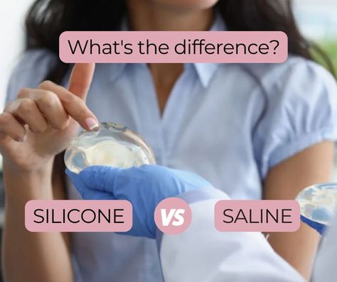 The difference between silicone and saline implants! Saline Implants, Silicone Implants, Breast Reduction, Breast Surgery, Healthy Hair Journey, Breast Lift, Breast Augmentation, Plastic Surgeon, Healthy Mind