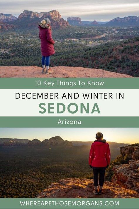 Visiting Sedona In December: 10 Things You Need To Know Winter In Sedona Az, Grand Canyon In December, Sedona Arizona In December, Winter In Sedona, Arizona Packing List Winter, Arizona Winter Vacation, Sedona Arizona Things To Do In Winter, Sedona Arizona In January, Sedona In January