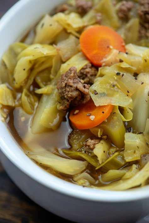 Cabbage And Dill Soup, Meaty Cabbage Soup, Whole 30 Cabbage Soup, Cabbage Soup With Ground Beef Crock Pot, Cabbage Soup With Meatballs, Cabbage Soup With Chicken Broth, Cabbage Soup Without Tomatoes, Cabbage And Ground Beef Soup, Italian Cabbage Soup