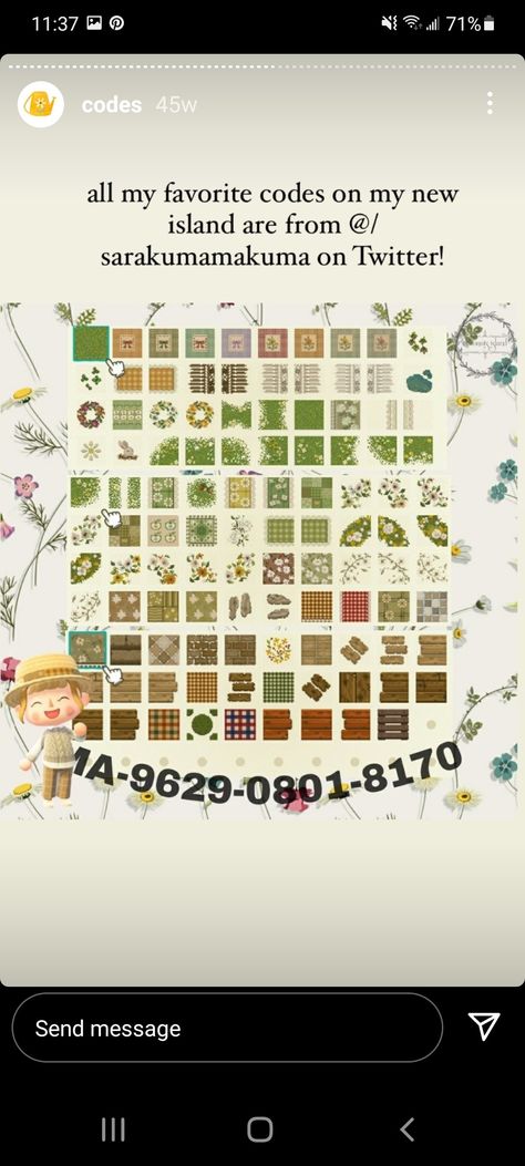 Path Design, Green Animals, Green Flooring, Island Ideas, Animal Crossing Game, Garden Soil, Animal Crossing, Flower Garden, Custom Design