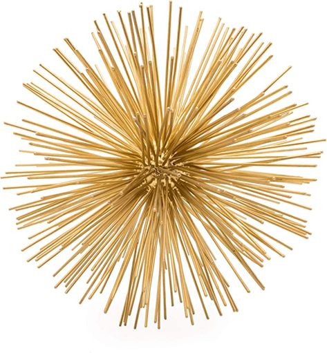 Amazon.com: Torre & Tagus Silver Sphere Decor Spike Decoration - 7" Metal Decor 3D Starburst Table Decor Geometric Tabletop Shelf Decor Accents - Mid Century Modern Decor Urchin Sculpture Handmade Star for Home : Home & Kitchen Gold Shelf Decor, Sphere Sculpture, Gold Shelf, Gold Sphere, Metal Flower Wall Art, Metal Flower Wall Decor, Gold Shelves, Geometric Sculpture, Gold Home Decor