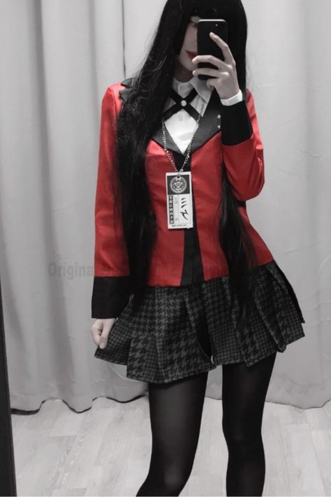 Yumeko Jabami Costume School Uniforms Anime Cosplay Party Full Set #anime #cosplay #aesthetic #kakegurui #japanese #amazon Yumiko Cosplay, Kakegurui Outfit, Kakegurui Yumeko Cosplay, Yumeko Jabami Costume, Kakegurui Uniform, School Uniforms Anime, Anime Cosplay Outfits, Cosplay Kakegurui, Yumeko Jabami Cosplay