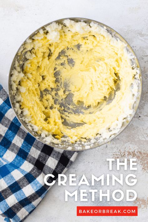 The creaming method is frequently used in baking to make cookies, cakes, and more. Learn how to do it well to make your baked goods the best they can be! - Bake or Break #bakingtips Creaming Method, Clam Recipes, Baking Recipe, How To Make Cookies, Baking Tips, Sweet And Salty, Cookie Recipe, Dessert Bars, Other Recipes