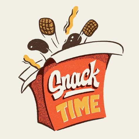 Closer&Closer di Instagram "Who was in charge of bringing the snacks? @seantulgetske" Logo Snack, Snack Logo, Mb Logo, Coffee Stencil, Time Illustration, Food Logo Design Inspiration, Logo Online Shop, Food Vector, Snack Shop