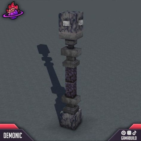 Minecraft Pillar Ideas, Minecraft Tombstone, Minecraft Street Lamp Ideas, Minecraft Statues Easy, Minecraft Graveyard Ideas, Minecraft Pillar, Minecraft Pillar Designs, Minecraft Graveyard, Minecraft Statue Ideas