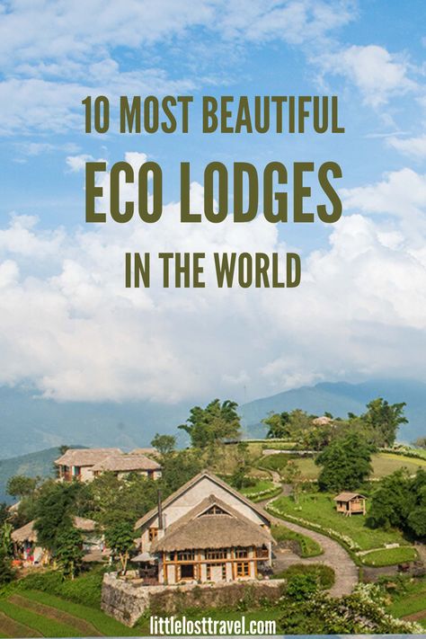 What is an eco lodge? Where are the best eco lodges in the world? Our roundup covers the best eco lodges and eco resorts across the globe. Eco Lodge Ideas, Eco Lodge Design, Safari Resort, Lodge Ideas, Eco Tourism, Eco Lodges, Ethical Travel, Eco Resort, Villa Style