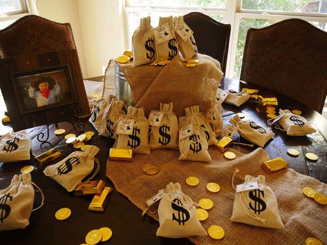 Eli's Wild West Birthday Party Money Theme Birthday Party Ideas, Money Party Theme Decoration, Money Theme Party Ideas, Wild West Birthday Party, Money Party, Wild West Birthday, Wild West Theme, Wild West Party, Western Birthday Party