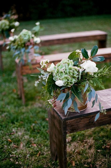 Prettiest modern rustic aisle markers flowing with greenery and flowers against cool copper are a feat for the eyes #cedarwoodweddings | Cedarwood Weddings Photography: Jenna Henderson - jennahenderson.com  Read More: http://www.stylemepretty.com/2015/03/17/emerald-copper-irish-wedding-inspiration/ Bronze Wedding Theme, Ceremony Benches, Irish Wedding Inspiration, Irish Celebration, Bronze Wedding, Copper Wedding, Celtic Wedding, Irish Wedding, Aisle Decor