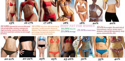 Body fat percentages and what they look like Body Fat Percentage Women, Body Fat Percentage Chart, Body Fat Percentage, Ideal Body, Body Composition, Female Body, Lose Body Fat, Body Fat, Fat Burning