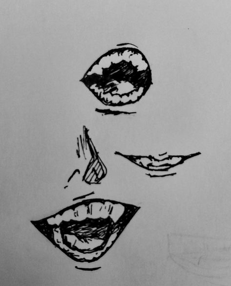 Anime mouth drawing Anime Mouth Side View, Mouth Sketches, Mouth Reference, Anime Mouth Drawing, Anime Mouth, Anime Mouths, Mouth Drawing, Face Sketch, Sketchbook Art