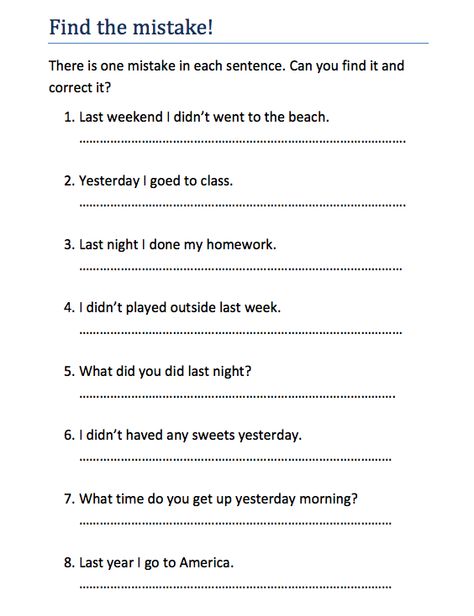 Find The Error In The Sentence, Find The Mistakes Worksheets, Tenses Worksheet, Find The Mistake, English Language Activities, 2nd Grade Reading Worksheets, Effective Feedback, Making Sentences, Error Analysis