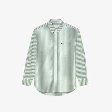 Camisa Lacoste, Lacoste France, Green Crocodile, Lacoste Shirt, Lacoste Women, Cotton Poplin Shirt, Knitwear Dress, Poplin Shirt, Shop Womens