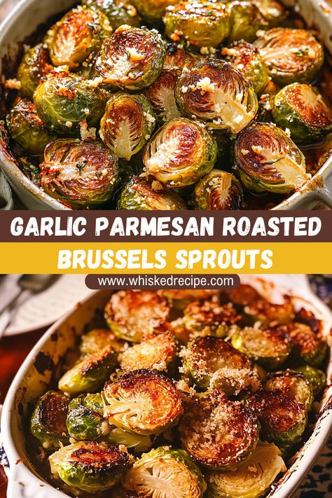 Elevate your Christmas dinner with these Garlic Parmesan Roasted Brussels Sprouts! Crispy, golden, and bursting with flavor, they’re the perfect holiday side dish. Quick, easy, and totally irresistible! Parmesan Brussel Sprouts, Brussel Sprout Recipes, Brussel Sprouts Recipes Easy, Grilled Asparagus Recipes, Asparagus Recipes Baked, Brussel Sprout Recipes Roasted, Roasted Brussel, Roasted Brussels Sprouts, Holiday Side