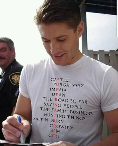 Supernatural Facts, Supernatural Cw, Supernatural Outfits, Supernatural Shirt, Supernatural Tshirt, Supernatural Merchandise, Supernatural Bloopers, Supernatural Tumblr, Hunter Outfit