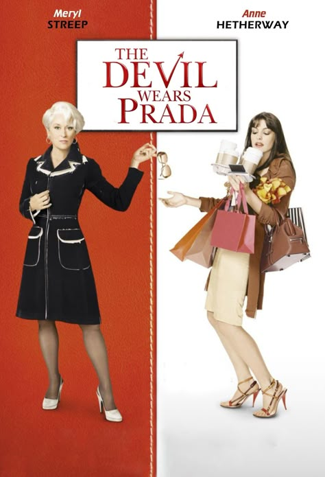 Prada Poster, Andy Sachs, French Movie Posters, Miranda Priestly, Septième Art, Chick Flicks, Cinema Film, Devil Wears Prada, Cinema Posters