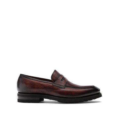 Matlin II Midbrown | Men's Penny Loafers | Magnanni Penny Shoes, Penny Loafer, Penny Loafers, Loafers Men, Penny, Dress Shoes Men, Oxford Shoes, Rubber Sole, Fashion Shoes