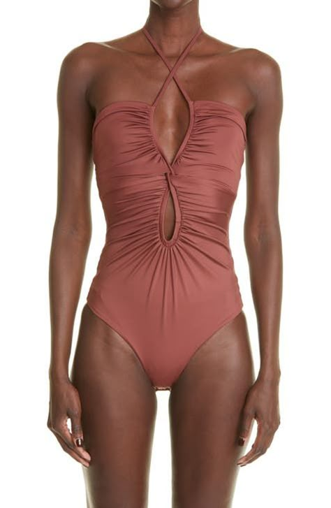 New Designer Clothes, Accessories, and Shoes | Nordstrom Bridal Swimwear, Tropic Of Capricorn, Halter Neck Bodysuit, French Wardrobe, Elegant Outfit Classy, Trendy Bikinis, Bodysuit Designs, Swimsuit Design, Leotards Ballet