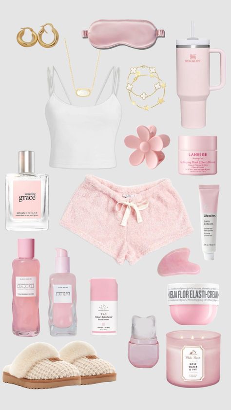 Coquette Sleepover, Pink Pilates Princess, Pink Lifestyle, Cute Pjs, Pink Pilates, Pilates Princess, Trendy Outfits For Teens, Cute Lazy Day Outfits, Lazy Day Outfits