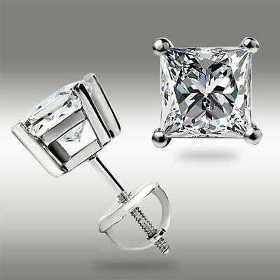 Princess Cut Stud Earrings, Solitaire Earrings, Solitaire Studs, Wardrobe Ideas, Princess Diamond, Fine Earrings, Princess Cut Diamonds, Fine Jewellery Earrings, Lab Created Diamonds