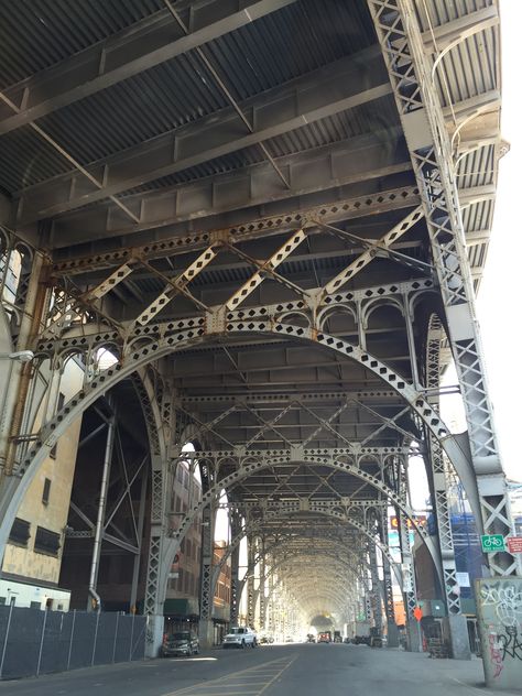 Riverside Drive Viaduct. Song Aesthetic, Aesthetic Old, Photoshop Ideas, Riverside Drive, New York Subway, Eiffel Tower Inside, Eiffel Tower, Places To Visit, Bridge