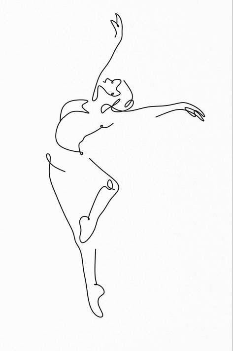 Dancer Line Tattoo, Dancer Fine Line Tattoo, Dance Silhouette Tattoo, Dancer Silhouette Tattoo, Line Dancer Tattoo, Dancer Outline Tattoo, Fine Line Ballerina Tattoo, Minimalist Dance Tattoo, Tap Shoe Tattoo