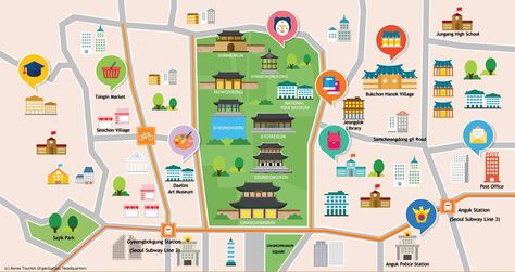 korea map kto tourism organization bukchon gwanghwamun gyeongbokgung seoul Seoul Map Illustration, Seoul Map Travel, Seoul Tourist Map, Store Location Map Design, Korean Honeymoon, Korea Tourist Spots, Map Of Seoul, Seoul Attractions, Seoul Map