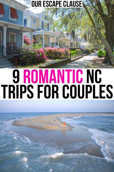 Nc Vacation Ideas, Trips For Couples, Couples Trips, North Carolina Vacation, Romantic Trips, Nc Travel, Weekend Getaways For Couples, Best Weekend Trips, Traveling Family