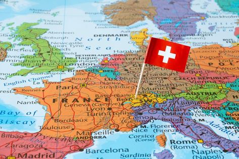 Switzerland flag pin on map. Flag of Switzerland on map. Officially the Swiss Co #Sponsored , #ad, #Sponsored, #flag, #Officially, #Swiss, #pin Flag Of Switzerland, Switzerland Map, Flags Europe, Map Of Switzerland, Switzerland Photography, Swiss Flag, Switzerland Flag, Countries And Flags, Flag Pins