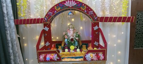 Ganpati Decoration, Ganesha, Home Made