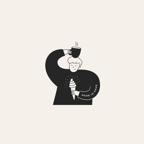 Meiwen See (@workbysee) • Instagram photos and videos Coffee Shop Branding, Cafe Concept, Learning Logo, Logo Sketches, Coffee Drawing, Coffee Illustration, Logo Design Creative, Creative Branding, Adobe Indesign