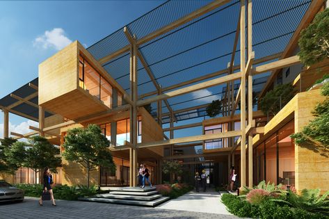 Gallery of A Textile Factory in Vietnam and a Transformed Industrial Wasteland in Germany: 8 Unbuilt Offices Submitted to ArchDaily - 43 Textile Factory Architecture, Ivory Coast Africa, Factory Architecture, Textile Factory, Ivory Coast, Architects, Vietnam, Germany, Textiles