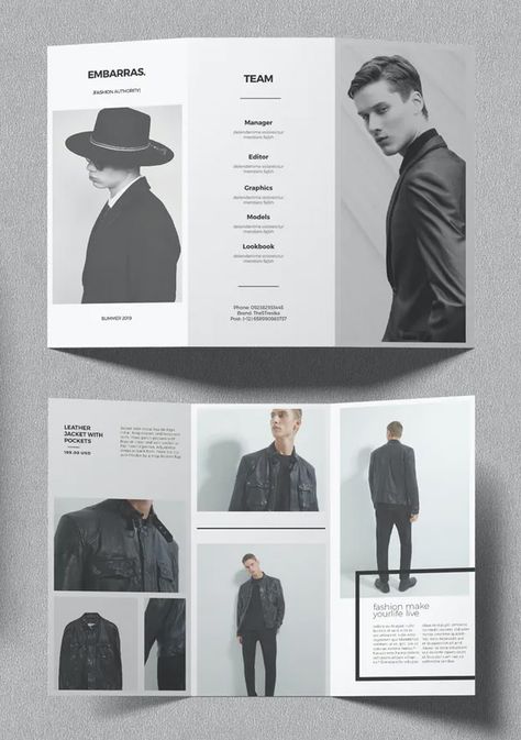 Fashion Trifold Brochure Design Template AI, INDD, PSD Fashion Broucher, Business Plan Layout, Fashion Business Plan, Catalogue Layout, Brochure Design Creative, Trifold Brochure Design, Creative Brochure, Brochure Cover, Picsart Background