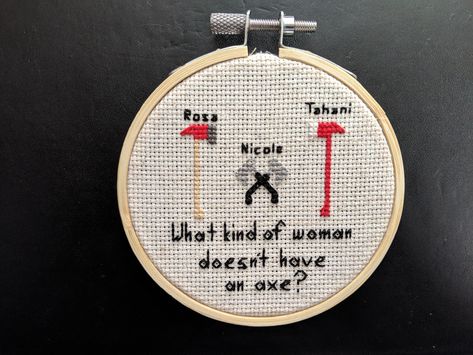 Brooklyn Nine Nine Embroidery, Brooklyn 99 Cross Stitch, Breaking Bad Cross Stitch Patterns, Feminism Cross Stitch, Memes Cross Stitch Pattern, Gentleman Jack, Beadwork Embroidery, Wooden Hoop, Buffalo Plaid