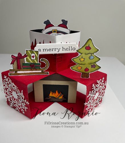 Christmas Card 3d, Christmas Cards 2024, Stampin Up Christmas Card Ideas, Interactive Christmas Cards, Fancy Christmas Cards, Christmas Countdown Crafts, Folded Christmas Cards, Pop Up Christmas Cards, 3d Christmas Cards