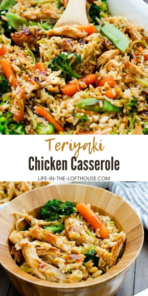 Chicken Teriyaki Dump Dinner, Teriyaki Casserole Recipes, Teriyaki Chicken With Broccoli And Rice, 1 Dish Chicken Casserole Recipes, Asian Recipes With Rotisserie Chicken, Chicken Teriyaki Casserole Recipe, Chicken Teriyaki Soup, Teriyaki Chicken Leftover Recipes, Easy Chicken Meals For Two