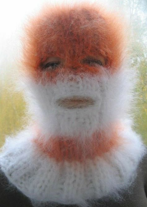 Cursed Crochet, Mohair Beanie, Fuzzy Sweater Outfit, Textile Samples, Balaclava Mask, Knit Baby Blanket Pattern Free, Giant Knitting, Knit Top Patterns, Funny Crochet