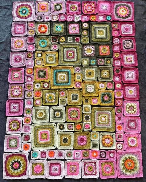 Crochet granny squares