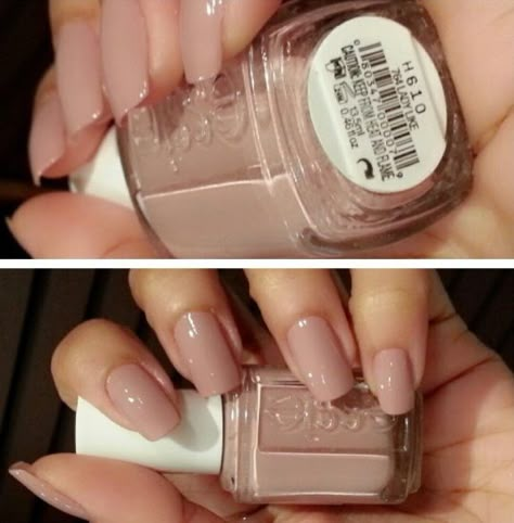 Essie polish "Lady Like"... that seems appropriate! Essie Lady Like Nail Polish, Muted Pink Nail Polish, Lady Like Nails, Essie 2023 Nail Polish Colors, Essie Lady Like, Essie Nail Polish Neutral, Essie Nude Colors, Best Essie Nail Color, Mail Polish Colors