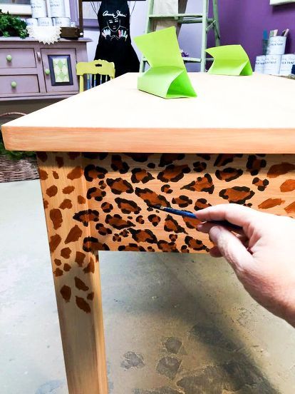 how to create a fabulous hand painted leopard print finish, how to, painted furniture Animal Print Furniture, Painting Kids Furniture, Whimsical Painted Furniture, Bed Photos, Kids Room Furniture, Painted Chairs, Funky Painted Furniture, Funky Furniture, Creative Furniture