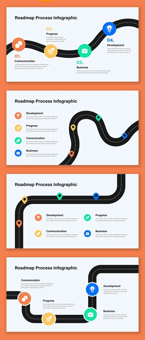 Present your plans, strategies, or milestones with this visually engaging Roadmap Infographic Template.  Perfect for business, education, or project management, it features clean, modern graphics and a well-organized layout for easy customization. Highlight key goals, timelines, or processes in a professional style that enhances understanding and impact. this template is ideal for presentations, reports, and marketing materials to captivate your audience effectively. Creative Process Infographic, Strategy Infographic Design, One Page Infographic, Process Infographic Design Layout, Roadmap Presentation Design, User Journey Design, Horizontal Infographic Design, Process Graphic Design, Roadmap Infographic Design