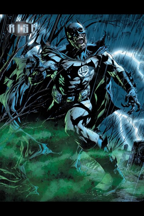 Green Lantern Batman - Blackest Night by Ivan Reis, Joe Prado, & Alex Sinclair Zombie Batman, Black Lantern Corps, Batman Green Lantern, Lantern Corps, Green Lantern Corps, Black Lantern, Im Batman, Batman The Dark Knight, Black Lightning