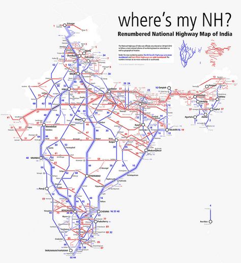 Renumbered National Highways map of India India World Map, Indian Road, Highway Map, India Facts, Geography Map, India Map, General Knowledge Facts, Tourist Map, Indian History