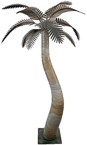 Designer Palms - 6 Ft. Metal Palm Tree Sculpture Metal Palm Tree, Palm Tree Lights, Pool House Designs, Felt Ball Rug, Palm Tree Wall Art, Outdoor Metal Wall Art, Pool Decor, Tree Sculpture, Design Toscano