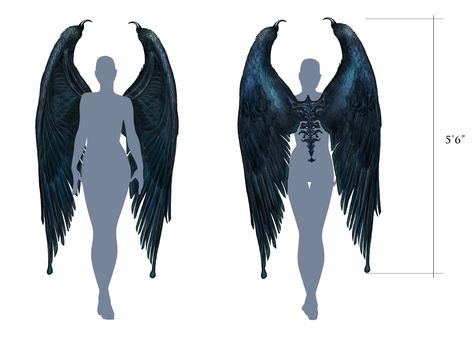 Images from the 2014 film Maleficent. Maleficent Wings Drawing, Winged People Art, Maleficent With Wings, Wings Concept Art, Maleficent Oc, People With Wings, Film Maleficent, Maleficent Wings, Wings Sketch