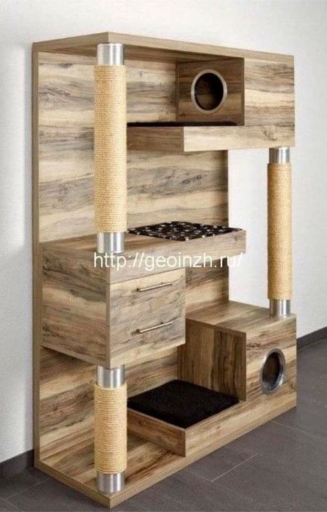 Diy Jouet Pour Chat, Katt Diy, Katt Grejer, Kat Diy, Chat Diy, Diy Cat Tree, Cat House Diy, Diy Cat Toys, Crate Furniture